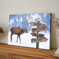 Deer Family Names Sign by Tailored Canvases