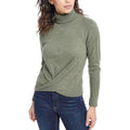 Crave Fame Junior Womens Cozy Twist Front Turtleneck Sweater, Small by Vanessa Jane