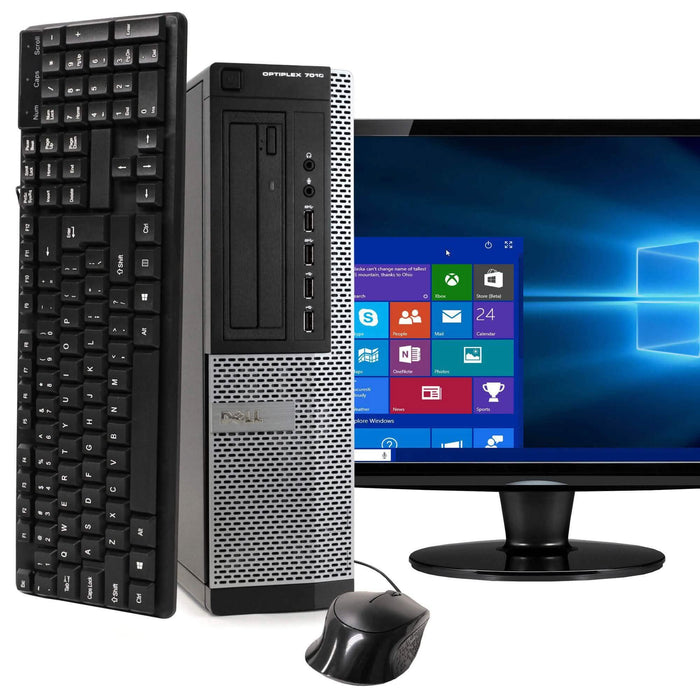 Dell OptiPlex 7010 Desktop Computer PC with 19" Monitor and Windows 10 (Refurbished) by DailySale
