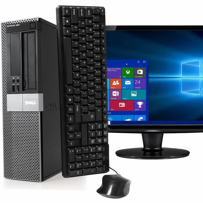 Dell OptiPlex 980 Desktop Computer + 19" Flat Screen Monitor (Refurbished) by DailySale