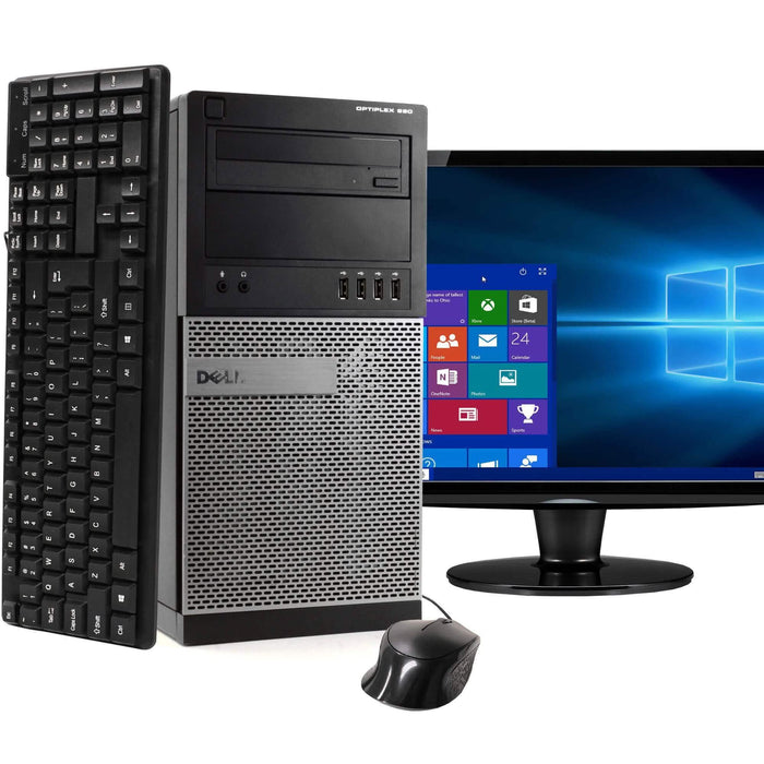 Dell OptiPlex 990 Tower Computer PC Windows 10 Home 64 Bit with 22" Widescreen Monitor (Refurbished) by DailySale