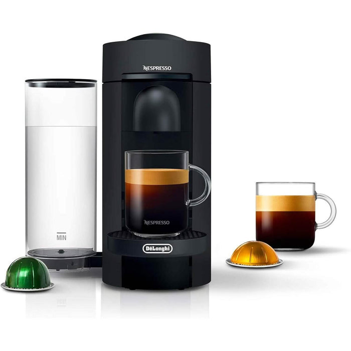 De'Longhi Nespresso VertuoPlus Coffee and Espresso Machine by De'Longhi, 38 ounces, Matte Black (Refurbished) by DailySale