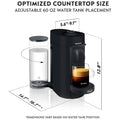De'Longhi Nespresso VertuoPlus Coffee and Espresso Machine by De'Longhi, 38 ounces, Matte Black (Refurbished) by DailySale