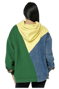 Denim Sweatershirt Hoodie by The House of Stylez