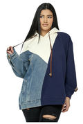 Denim Sweatershirt Hoodie by The House of Stylez