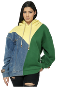 Denim Sweatershirt Hoodie by The House of Stylez