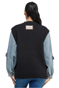 Denim Sweater Top by The House of Stylez