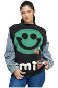 Denim Sweater Top by The House of Stylez