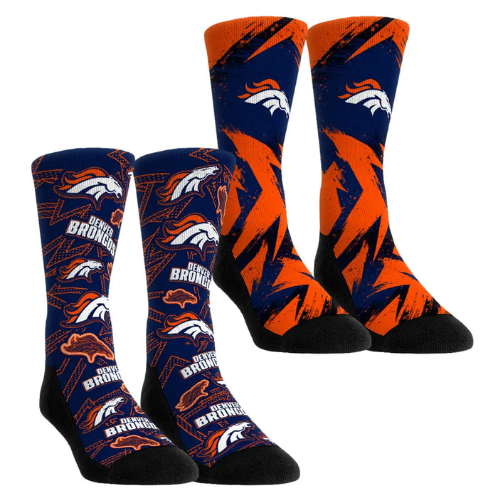 Denver Broncos - Game Day 2-Pack by Rock 'Em Socks