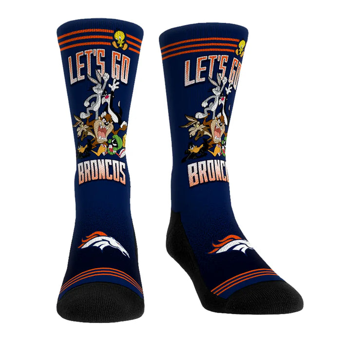 Denver Broncos - Looney Tunes - Team Pile Up by Rock 'Em Socks