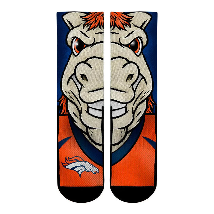 Denver Broncos - Split Face Mascot by Rock 'Em Socks