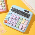 Desktop Calculator - Solar & Battery Powered, 12-Digit, Large Keys by Zerodamage Sahara Case LLC