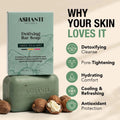 Detoxing Green Tea & Mint Soap Bar by AshantiNaturals