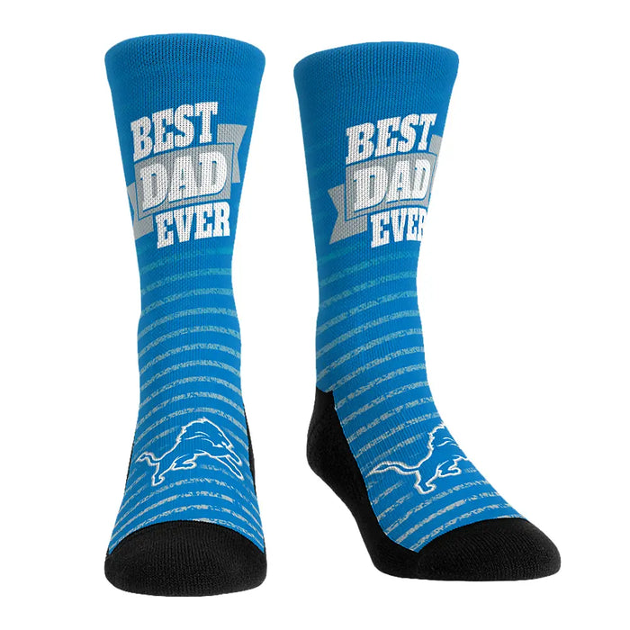 Detroit Lions - Best Dad Ever by Rock 'Em Socks