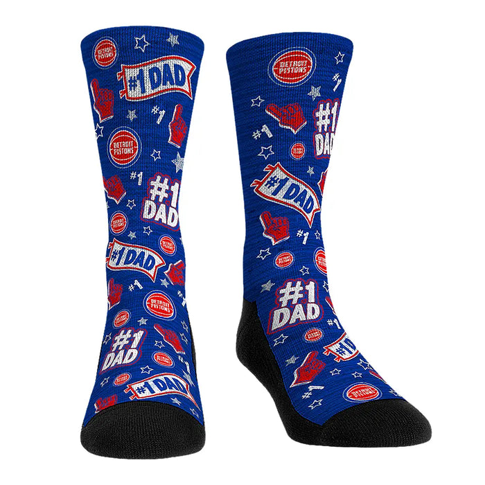Detroit Pistons - #1 Dad by Rock 'Em Socks