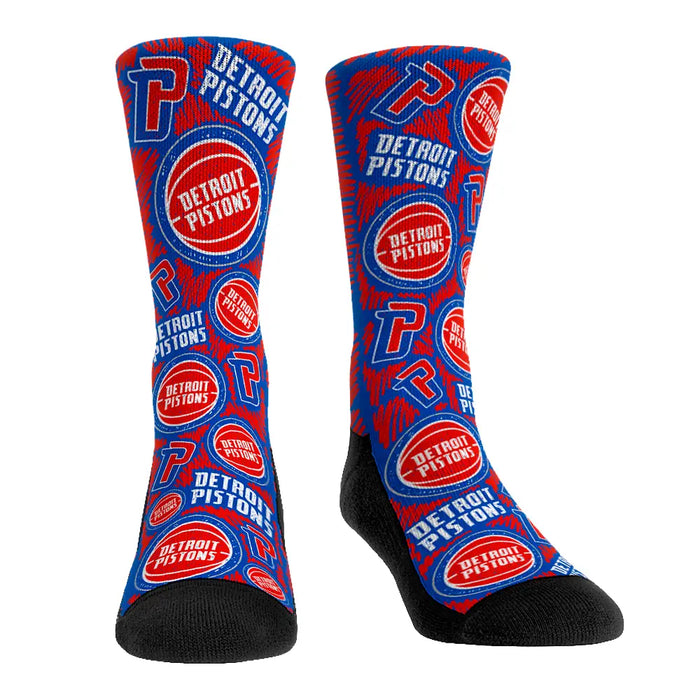 Detroit Pistons - Logo Sketch by Rock 'Em Socks