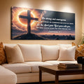 Deuteronomy 31:6 - He Will Never Leave Nor Forsake You Faith Sign by Tailored Canvases