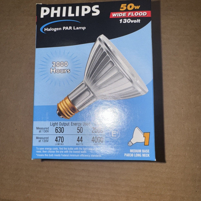 Philips Halogen Wide Flood Light, 50W PAR30, 2000 Hr, 470 Lumens by Price Is Right Miami