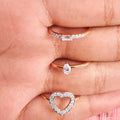 Diamond Baguette Engagement 10kt Rose Gold Ring by Fine Color Jewels