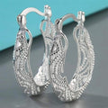 Diamond Cut Fancy Filigree Hoop Earrings by DailySale
