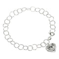 Diamond Cut Heart Charm Bracelet by DailySale
