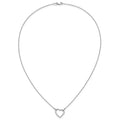 Diamond Heart Pendant Necklaces 1/5 ctw by Fine Color Jewels