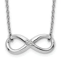 Diamond Infinity Necklace by Fine Color Jewels