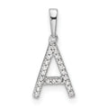 Diamond Initials 14k Gold Pendants by Fine Color Jewels
