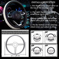 Diamond Leather Steering Wheel Cover with Bling Bling Crystal Rhinestones by DailySale