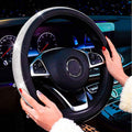 Diamond Leather Steering Wheel Cover with Bling Bling Crystal Rhinestones by DailySale