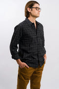 Dickies Skateboarding Woven Plaid Poplin Long Sleeve Shirt - Black by Swell-O-Phonic