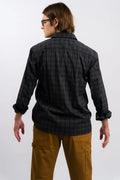 Dickies Skateboarding Woven Plaid Poplin Long Sleeve Shirt - Black by Swell-O-Phonic