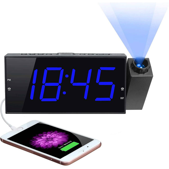 Digital Alarm Clock with Projection by DailySale
