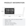 Digital Mirror Clock Wireless Charging Alarm Clock by DailySale
