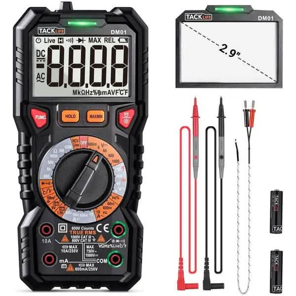 Digital Multimeter TRMS 6000 Counts by DailySale