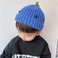 Dinosaur Spike Toddler Beanie | Hand-Knitted Cotton & Wool Winter Hat by ozznekshoes