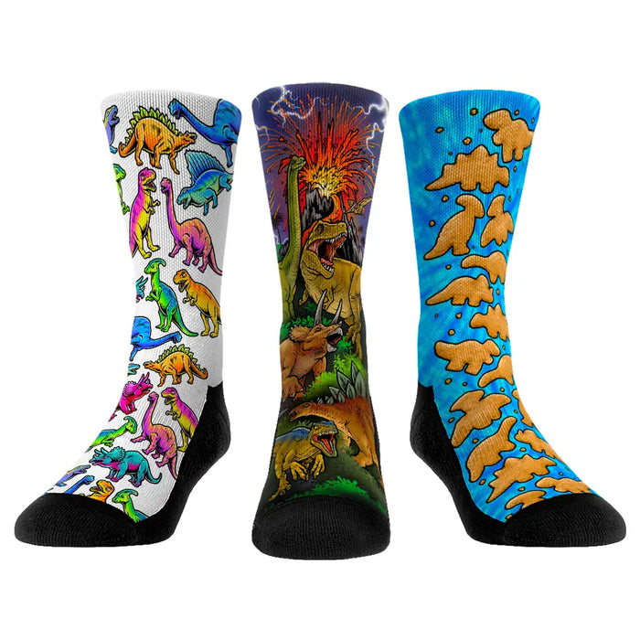 Dinosaurs 3-Pack by Rock 'Em Socks