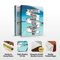 Direction Of Our Lives Family Beach Names Sign by Tailored Canvases