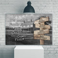 Direction Of Our Lives Family Farm Names Sign II by Tailored Canvases