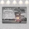 Direction Of Our Lives Family Farm Names Sign III by Tailored Canvases