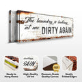 Dirty Laundry Sign by Tailored Canvases