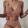 Ditsy Floral Wrap Knot Bikini Swimsuit by DailySale
