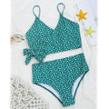 Ditsy Floral Wrap Knot Bikini Swimsuit by DailySale
