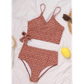 Ditsy Floral Wrap Knot Bikini Swimsuit by DailySale