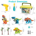 DIY Dinosaur Construction Building Block Assembly Toys with Electric by DailySale
