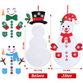 DIY Felt Christmas Hanging Decorations Kits with 54 Piece Detachable Ornaments by DailySale