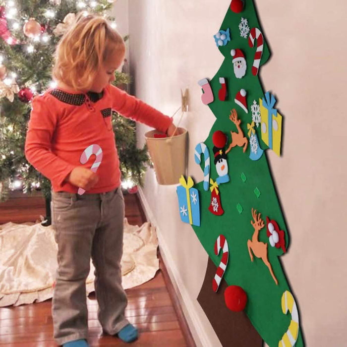 DIY Felt Christmas Tree Set with Ornaments by DailySale