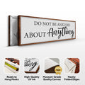 Do Not Be Anxious About Anything Faith Sign III by Tailored Canvases