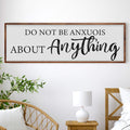 Do Not Be Anxious About Anything Faith Sign III by Tailored Canvases