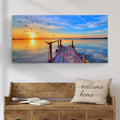 Dock Sunset View Canvas Wall Art by Tailored Canvases